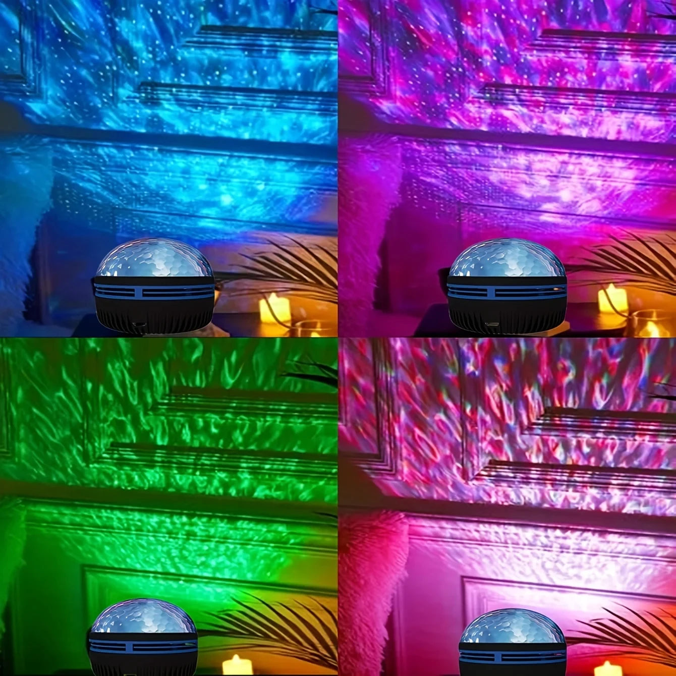 Nebula Ocean: 7-Color Water Wave Projector