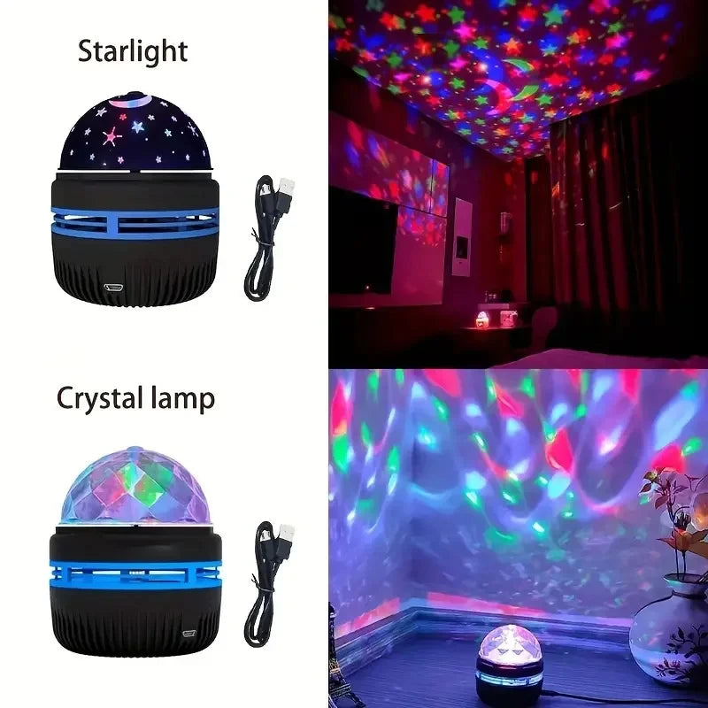 Nebula Ocean: 7-Color Water Wave Projector