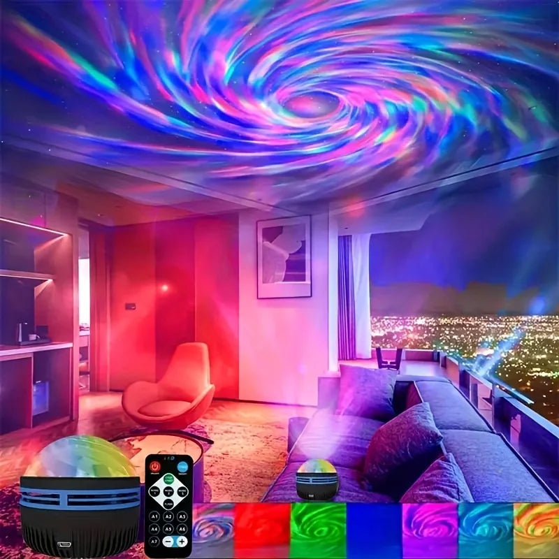 Nebula Rhythm: Sound-Active Galaxy Projector