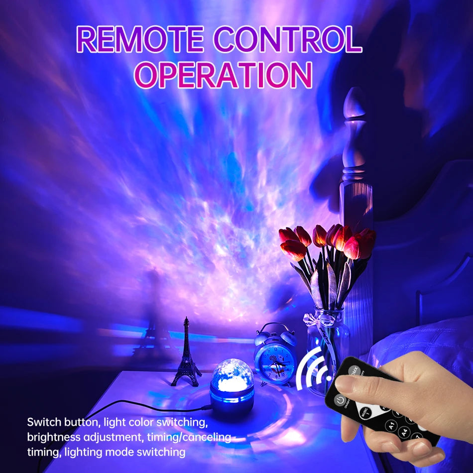 Nebula Rhythm: Sound-Active Galaxy Projector