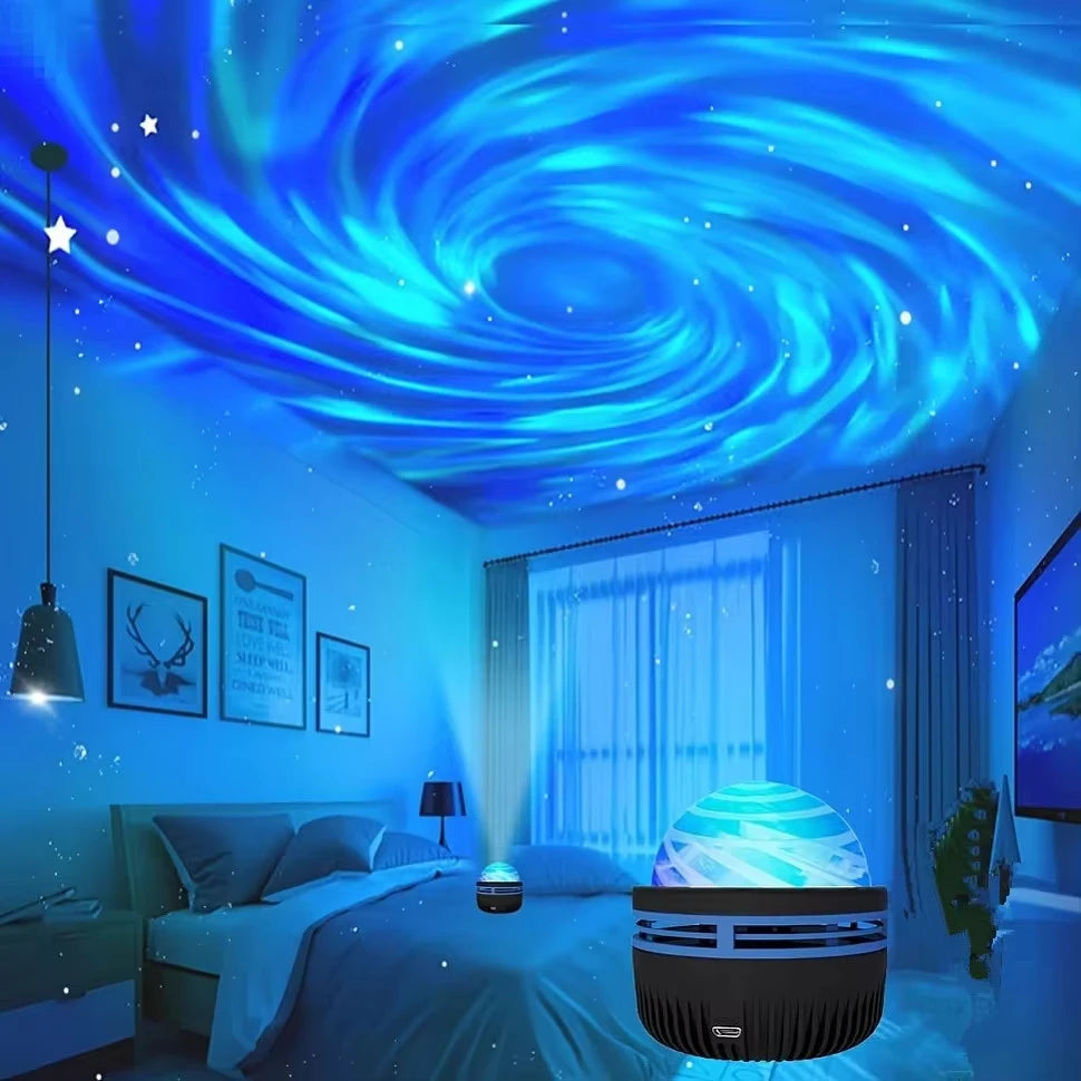 Nebula Ocean: 7-Color Water Wave Projector