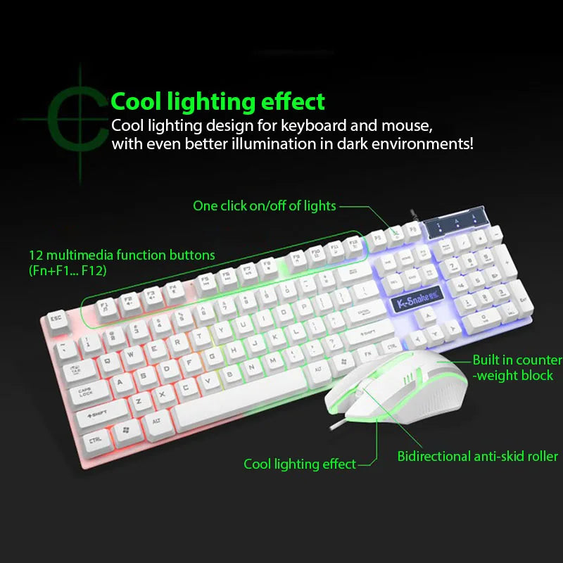 Nebula Stealth Luminous Keyboard & Mouse