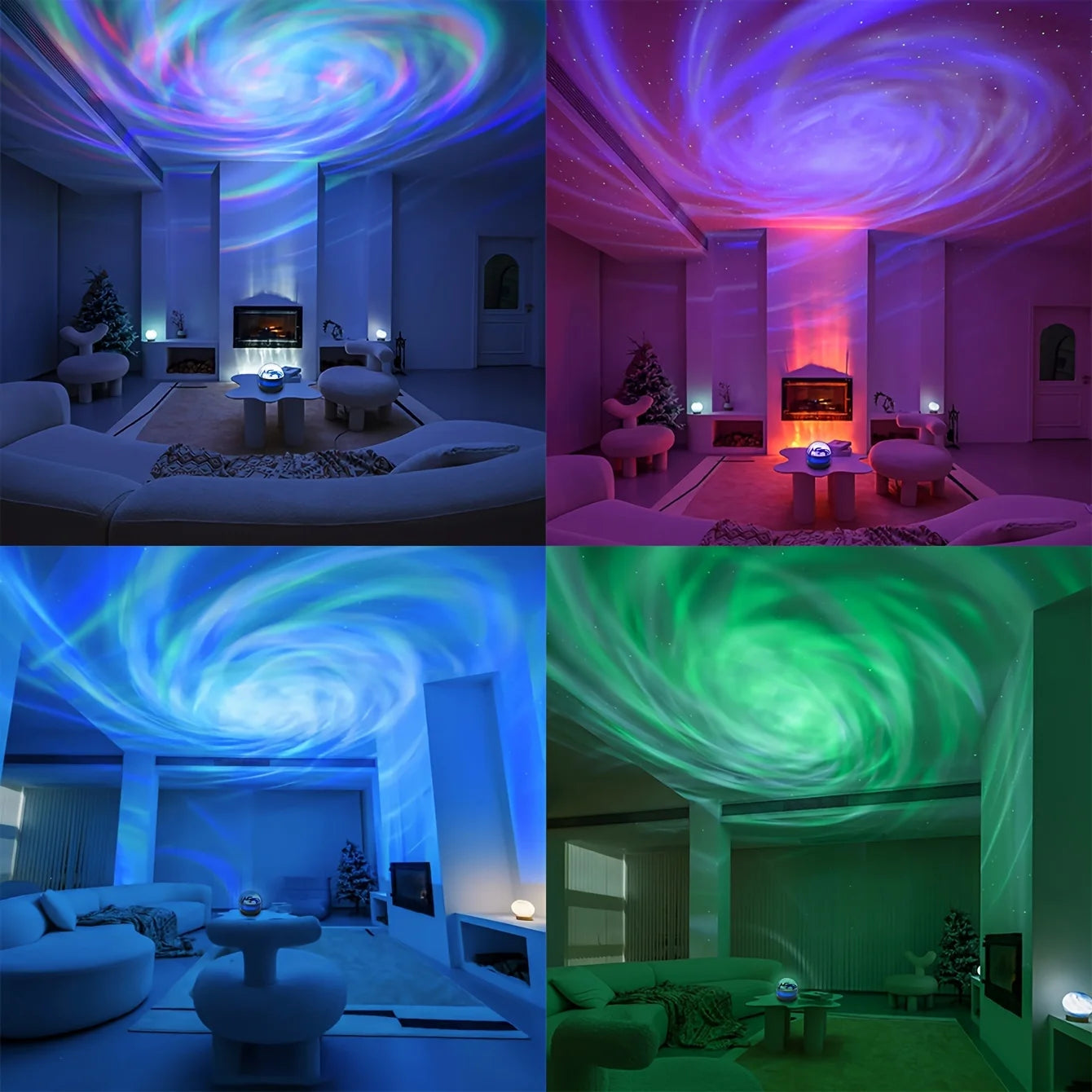 Nebula Rhythm: Sound-Active Galaxy Projector