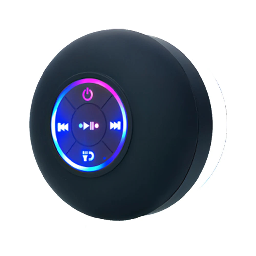 Nebula Glow-Sync: Suction Cup LED Outdoor Speaker