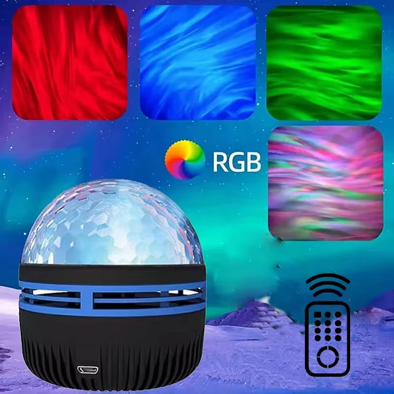 Nebula Ocean: 7-Color Water Wave Projector