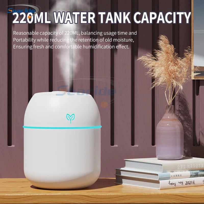 Nebula Glow: Portable LED Air Humidifier & Diffuser