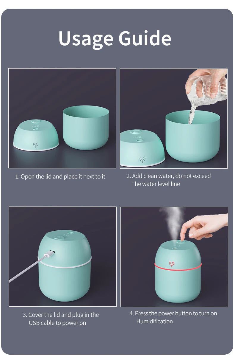 Nebula Vapor: High-Output 220ml USB Humidifier